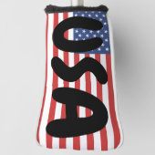 USA AMERIKAANSE VLAG GOLF HOOFD HOESJE GOLFHEADCOVER (Draai 90)
