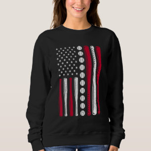 USA Amerikaanse Vlag Honkbal Patriottische Mannen Trui