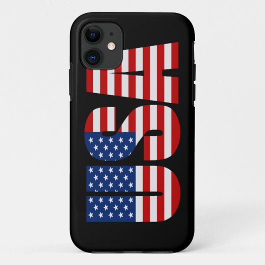 USA Amerikaanse Vlag iPhone 5 Hoesje (Achterkant)