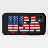USA Amerikaanse Vlag iPhone 5 Hoesje (Achterkant (horizontaal))