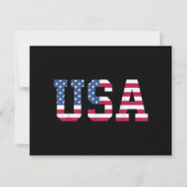 USA Amerikaanse Vlag Patriottisch Rood Wit Blauw S (Achterkant)