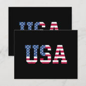 USA Amerikaanse Vlag Patriottisch Rood Wit Blauw S (Voorkant / Achterkant)