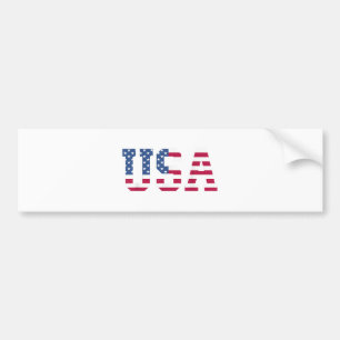 USA Amerikaanse Vlag Patriottisch Rood Wit Blauw S Bumpersticker