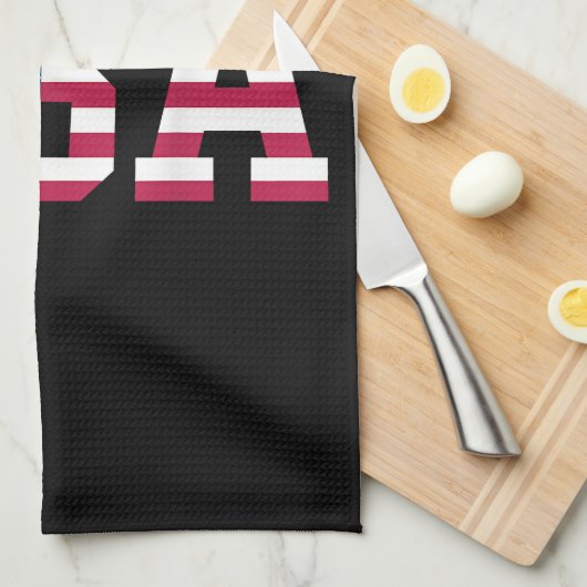 USA Amerikaanse Vlag Patriottisch Rood Wit Blauw S Theedoek (Quarter Fold)