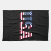 USA Amerikaanse Vlag Patriottisch Rood Wit Blauw S Theedoek (Horizontaal)