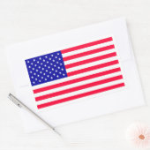 USA Amerikaanse Vlag Rechthoekige Stickers (Envelop)