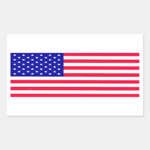 USA Amerikaanse Vlag Rechthoekige Stickers