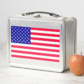 USA Amerikaanse Vlag Roestvrij Lunch Boxen (In situ)