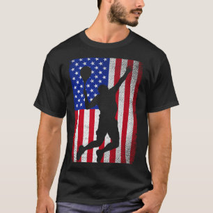 Usa amerikaanse vlag tennis voor mannen vrouwen t-shirt