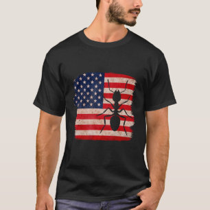 USA Ants, Patriottische mier 4 juli Amerikaanse vl T-shirt
