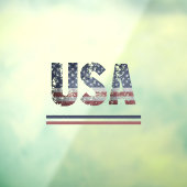 *~* USA AP16 Flag Grunge Patriotic American Raamsticker (Vel 3)