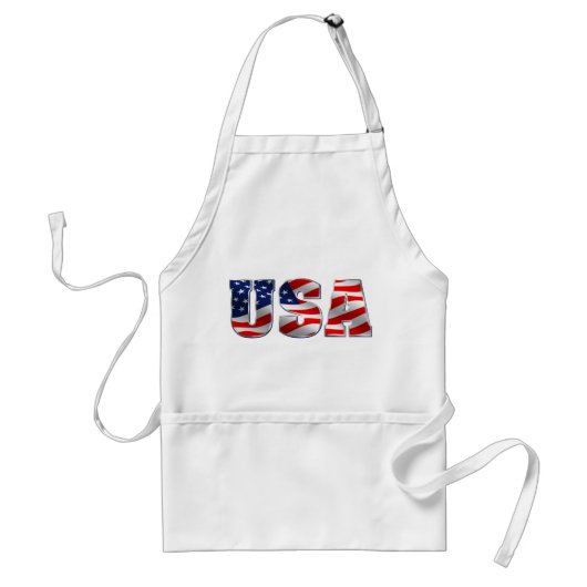 USA Apron Standaard Schort (Voorkant)