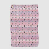 USA Archery Silhouette Pattern Golfhanddoek (Voorkant)