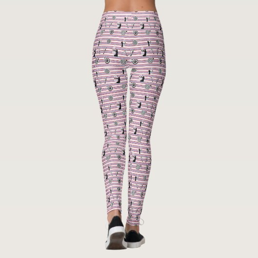 USA Archery Silhouette Pattern Leggings (Achterkant)