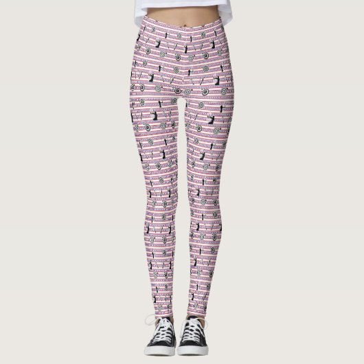 USA Archery Silhouette Pattern Leggings (Voorkant)
