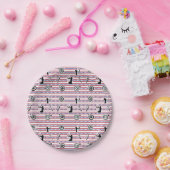 USA Archery Silhouette Pattern Papieren Bordje (Feest)