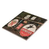 USA, Arizona, Sedona: Antiek Adverteren Tegeltje (Zijkant)