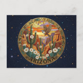 USA Arizona staatssymbolen Briefkaart (Voorkant)