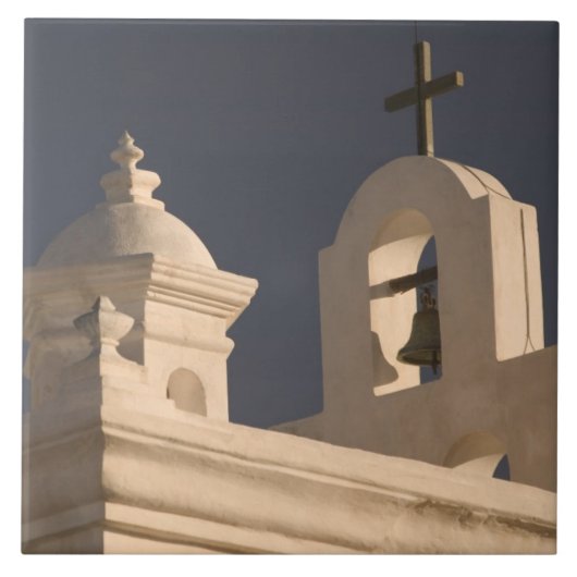 USA, Arizona, Tucson: Mission San Xavier del Bac Tegeltje (Voorkant)