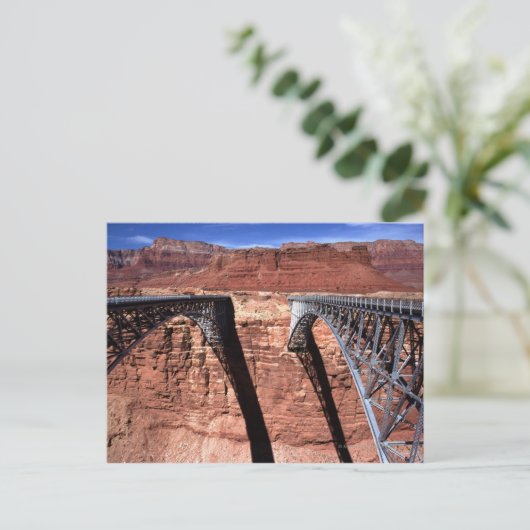 USA, Arizona, Uitzicht van Navajo Bridge in Grand Briefkaart (Staand voorkant)
