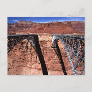 USA, Arizona, Uitzicht van Navajo Bridge in Grand Briefkaart
