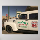 USA, Arizona, Williams: Cruisers Cafe 66 Old Poster (Voorkant)