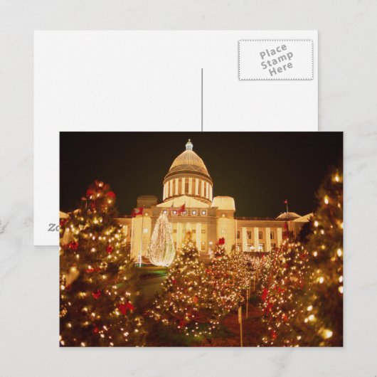 USA, Arkansas, Little Rock, State Capitol Briefkaart (Voorkant / Achterkant)