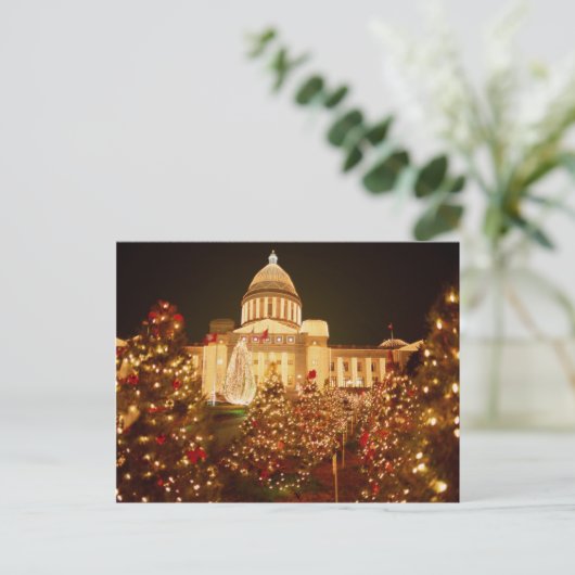 USA, Arkansas, Little Rock, State Capitol Briefkaart (Staand voorkant)