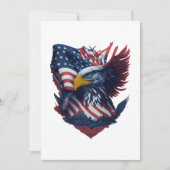 USA Art Kies uw Gelegenheid Rood Wit Blauw Feestdagenkaart (Voorkant)