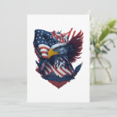 USA Art Kies uw Gelegenheid Rood Wit Blauw Feestdagenkaart (Staand voorkant)