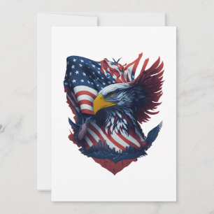 USA Art Kies uw Gelegenheid Rood Wit Blauw Feestdagenkaart