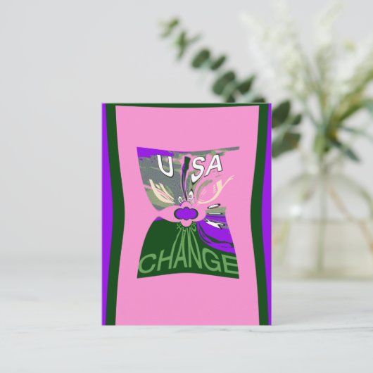 USA Art Print wijzigen Briefkaart (Staand voorkant)