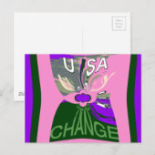 USA Art Print wijzigen Briefkaart (Voorkant / Achterkant)