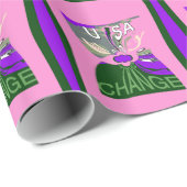 USA Art Print wijzigen Cadeaupapier (Rol Hoek)