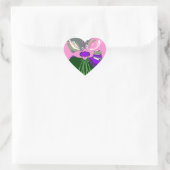 USA Art Print wijzigen Hart Sticker (Tas)