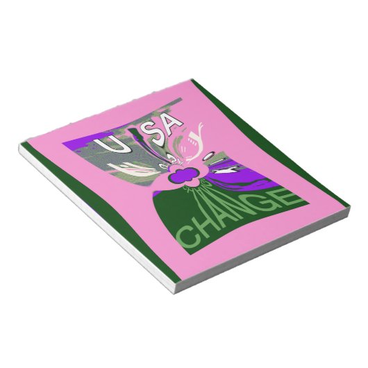 USA Art Print wijzigen Notitieblok (Schuin)