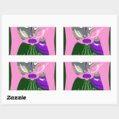 USA Art Print wijzigen Rechthoekige Sticker (Vel)