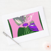 USA Art Print wijzigen Rechthoekige Sticker (Envelop)