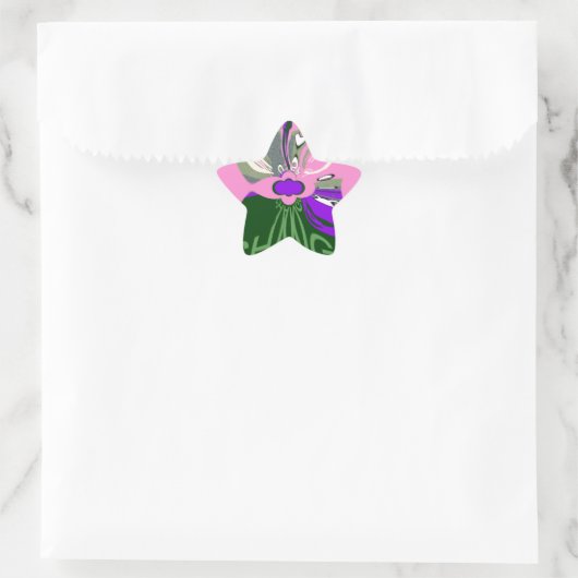 USA Art Print wijzigen Ster Sticker (Tas)