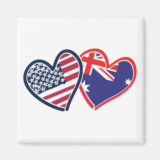 USA—Austrailia-Love Magneet (Voorkant)