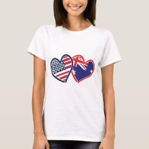 USA—Austrailia-Love T-shirt