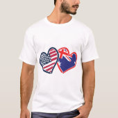 USA—Austrailia-Love T-shirt (Voorkant)