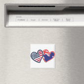 USA Australia Love Magneet (Insitu (Vaatwasser))