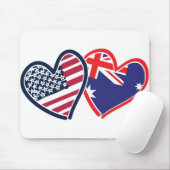USA Australia Love Muismat (Met muis)