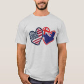 USA Australia Love T-shirt (Voorkant)
