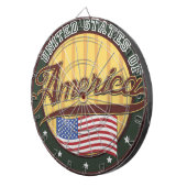 USA-badge Dartbord (Voorkant Rechts)