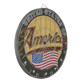 USA-badge Dartbord (Voorkant Links)