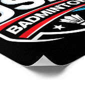 Usa Badminton  Poster (Hoek)