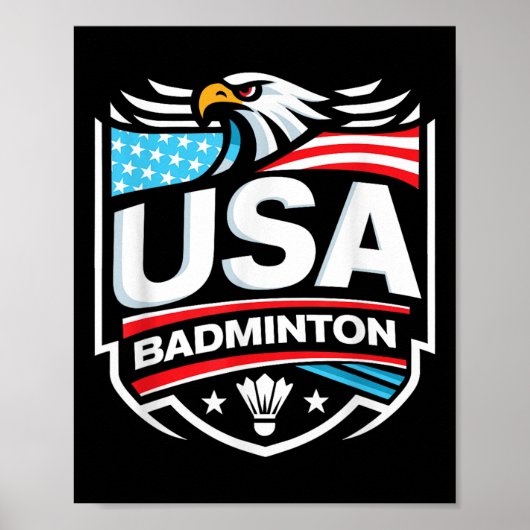 Usa Badminton  Poster (Voorkant)