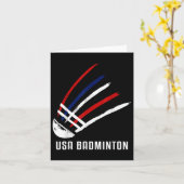 Usa Badminton Shuttle Rood Wit Blauw Kaart (Gele Bloem)